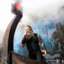 Amon Amarth performs at City National Civic in San Jose, CA. Photo by Clay Lancaster.