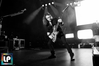 David Ellefson performs with Megadeth at City National Civic in San Jose, CA. Photo by Clay Lancaster.
