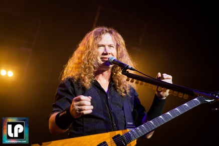 Dave Mustaine performs with Megadeth at City National Civic in San Jose, CA. Photo by Clay Lancaster.