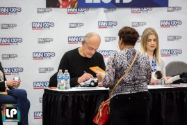 Christopher Lloyd (Doc Brown) chats with fans at Fan Expo Dallas
