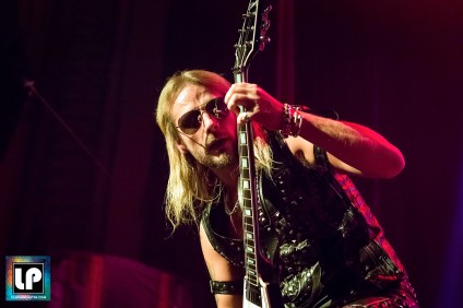 Richie Faulkner performs with Judas Priest in San Francisco. Photo: Clay Lancaster